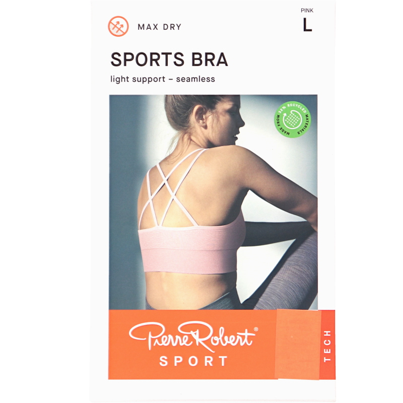 Sport-BH Light Pink Scent Stlk L - 65% rabatt