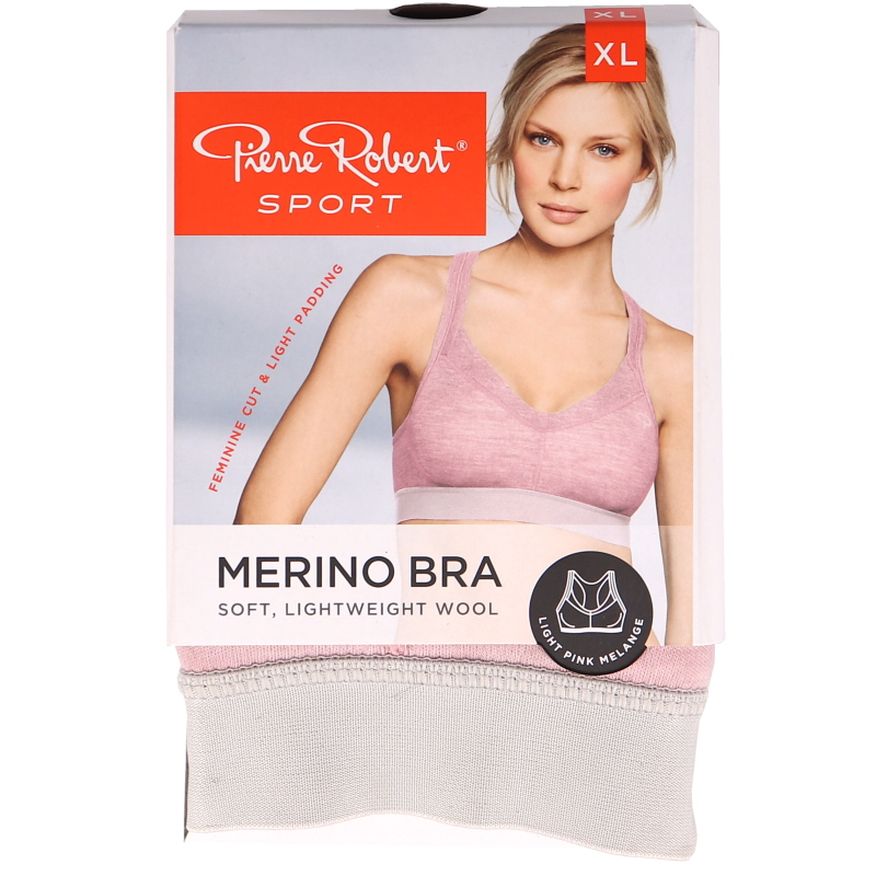 Sport-BH Merinoull Rosa Stlk XL - 63% rabatt