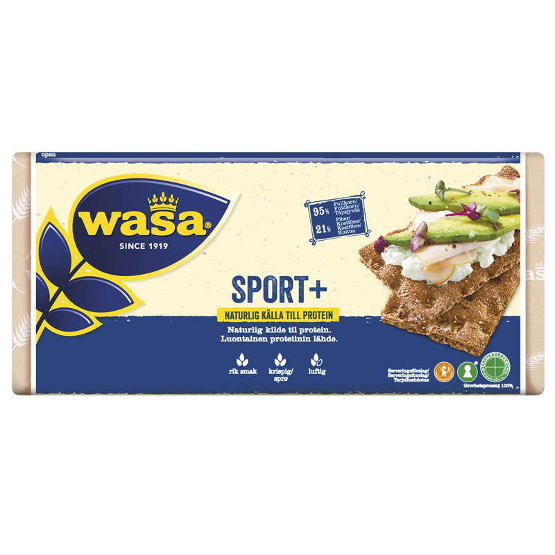Knækbrød Sport+ - 25% rabatt