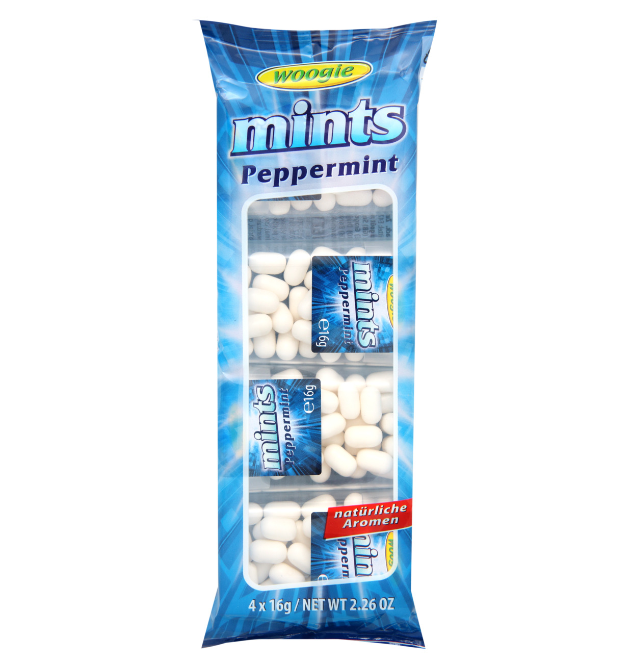 Woogie Mints peppermint 4x16g