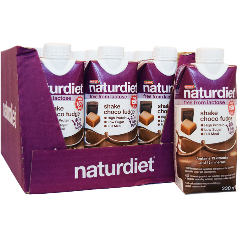 Hel Låda Måltidsersättning Shake "Choco Fudge" 12 x 330ml - 26% rabatt