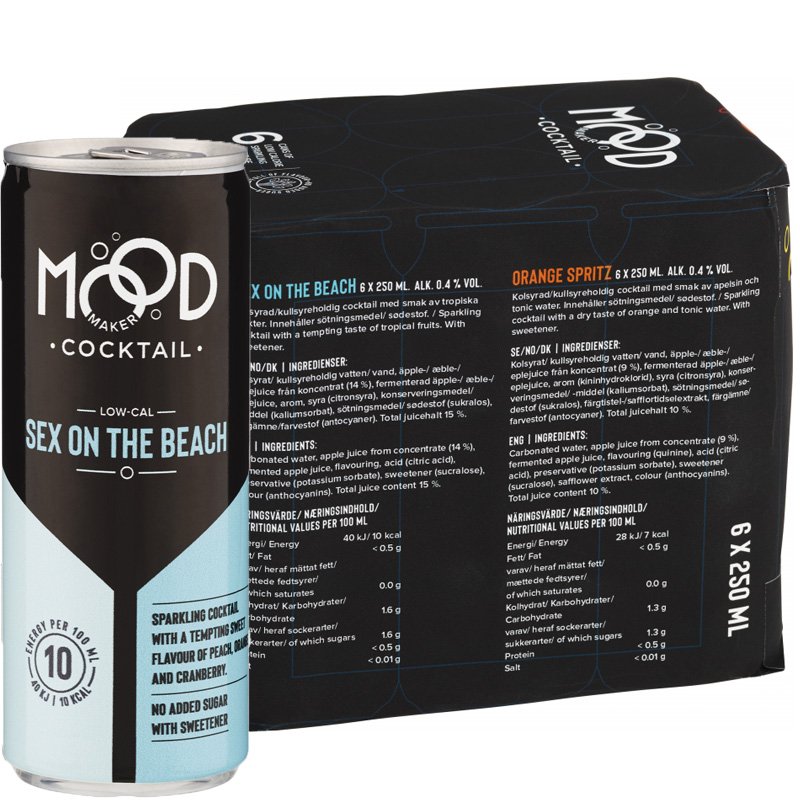Dryck Cocktail "Sex On The Beach" 6 x 250ml - 34% rabatt