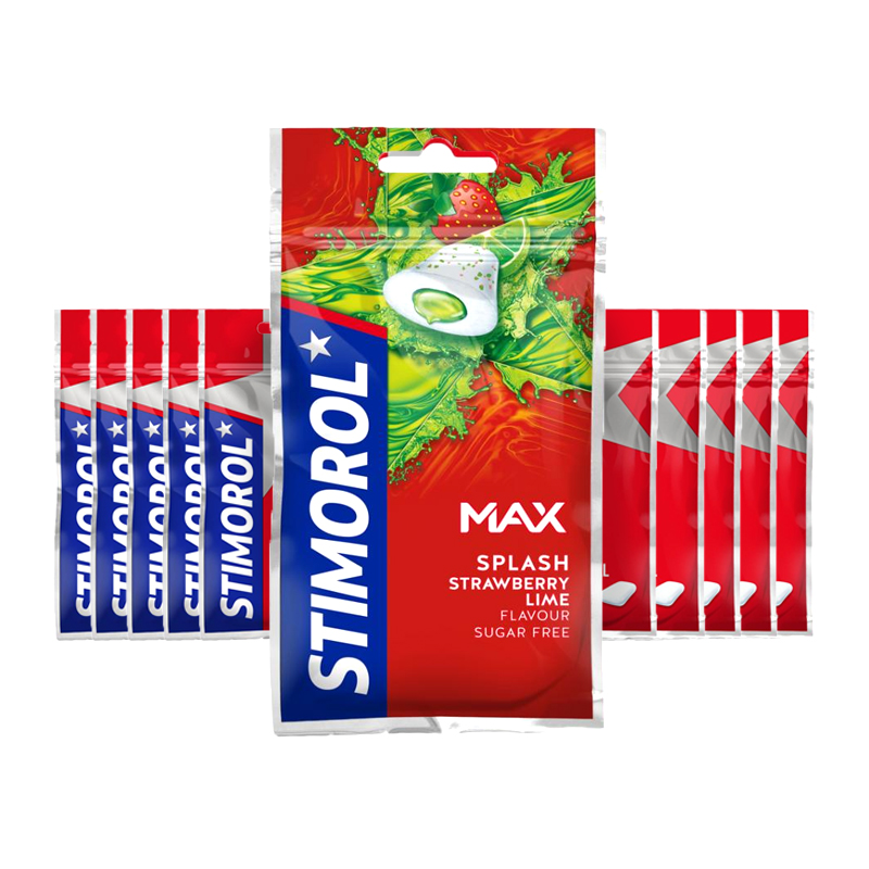 Tuggummi Jordgubb & Lime 10-pack - 58% rabatt