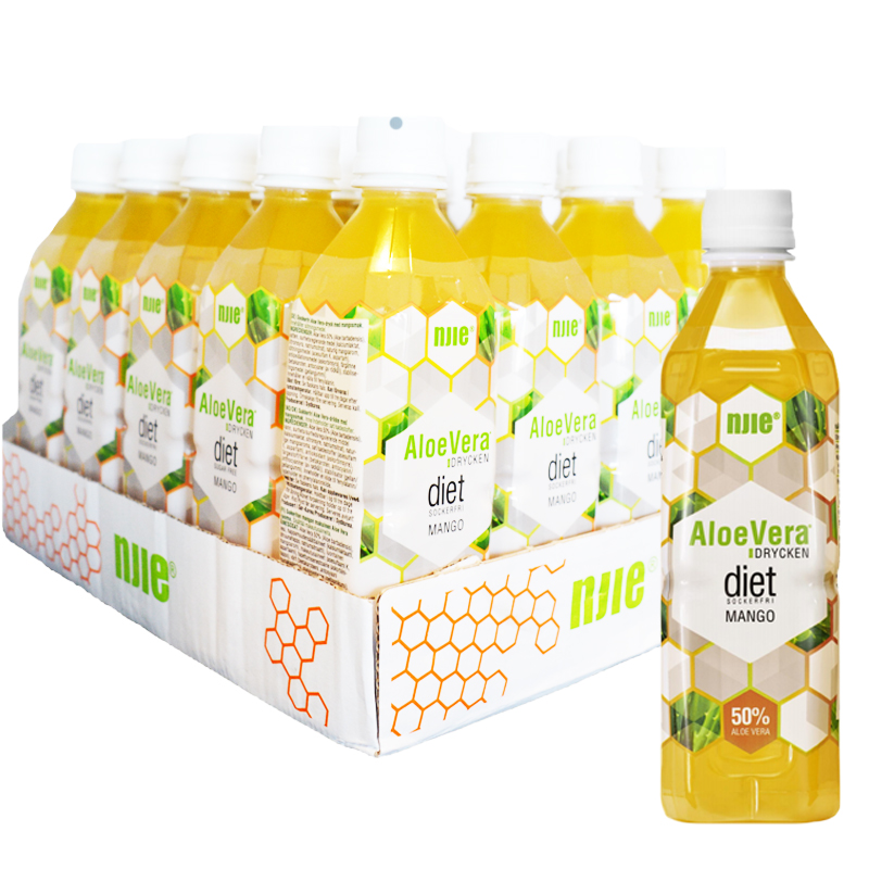 Hel Platta Aloe Vera-dryck Mango 20 x 50cl - 63% rabatt
