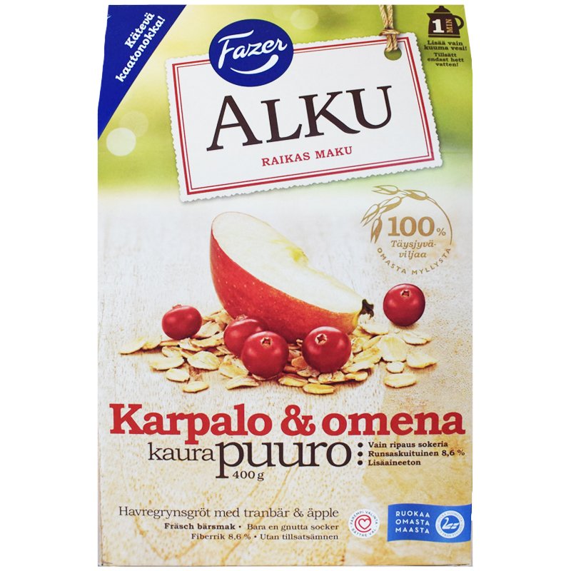 Havregrynsgröt Äpple & Tranbär 400g - 32% rabatt