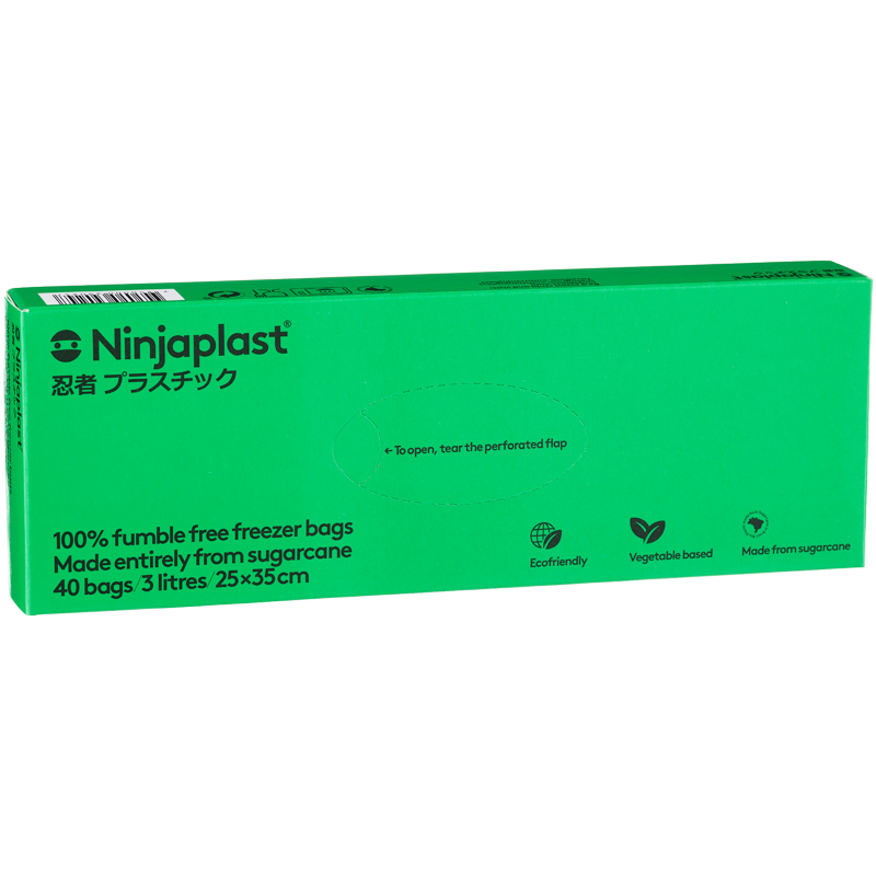 Ninjaplast Fryspåsar Fossilfria 40-pack 3 Liter - 44% rabatt