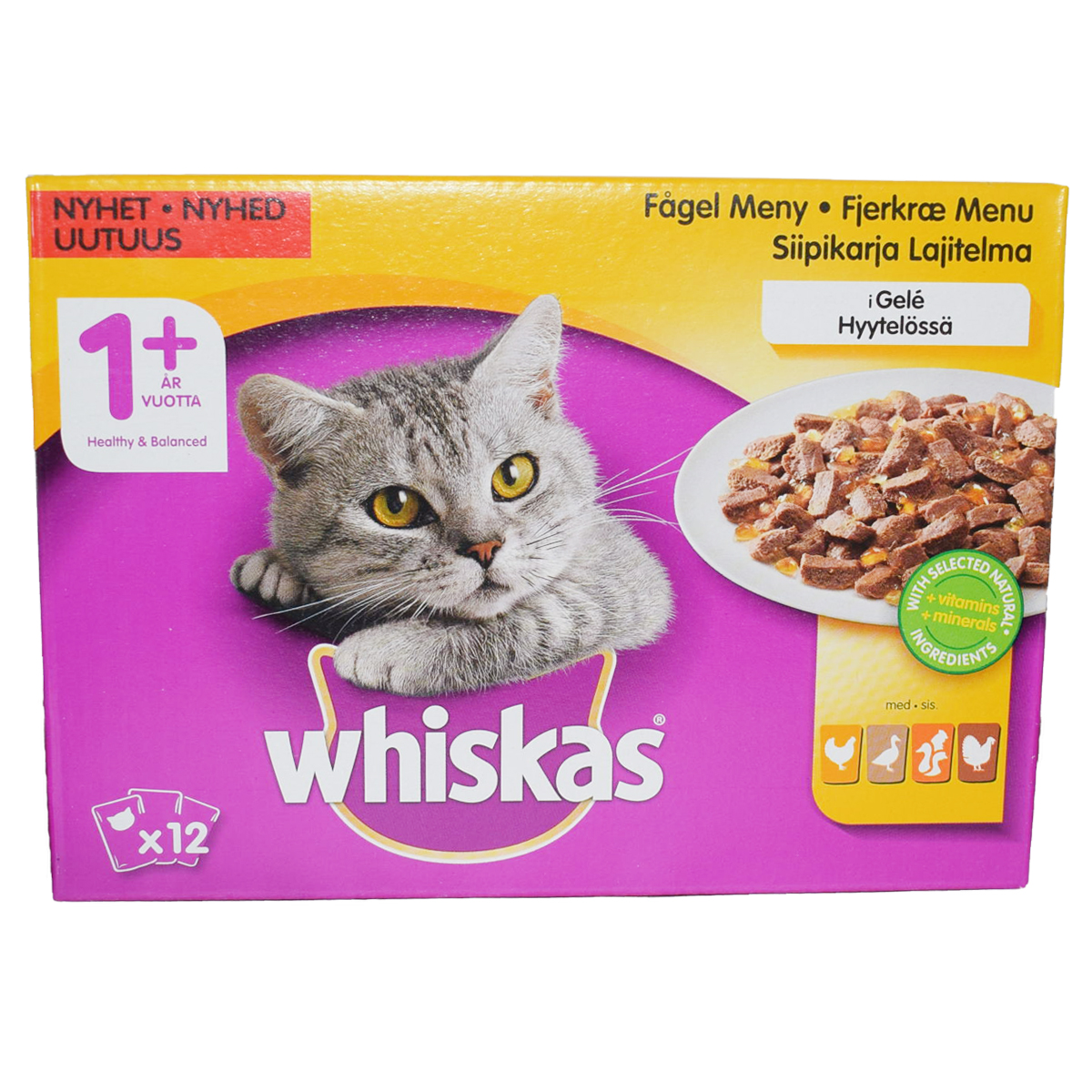 Kattmat Fågel Gelé 12-pack - 22% rabatt