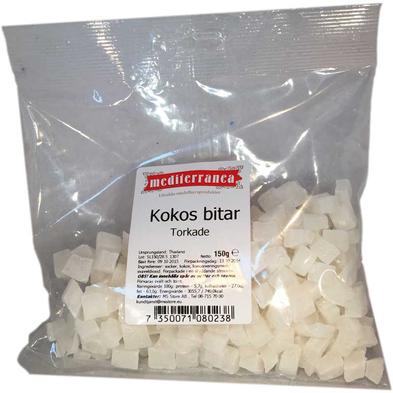 Kokosbitar torkade - 33% rabatt