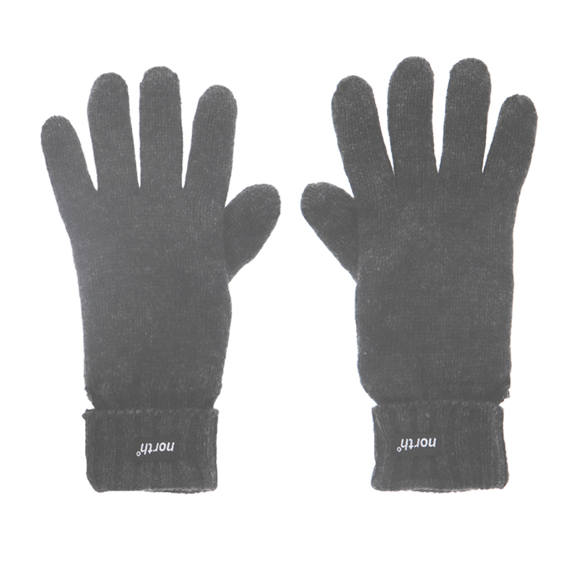 Fingervantar Stickade Grå M/L - 51% rabatt