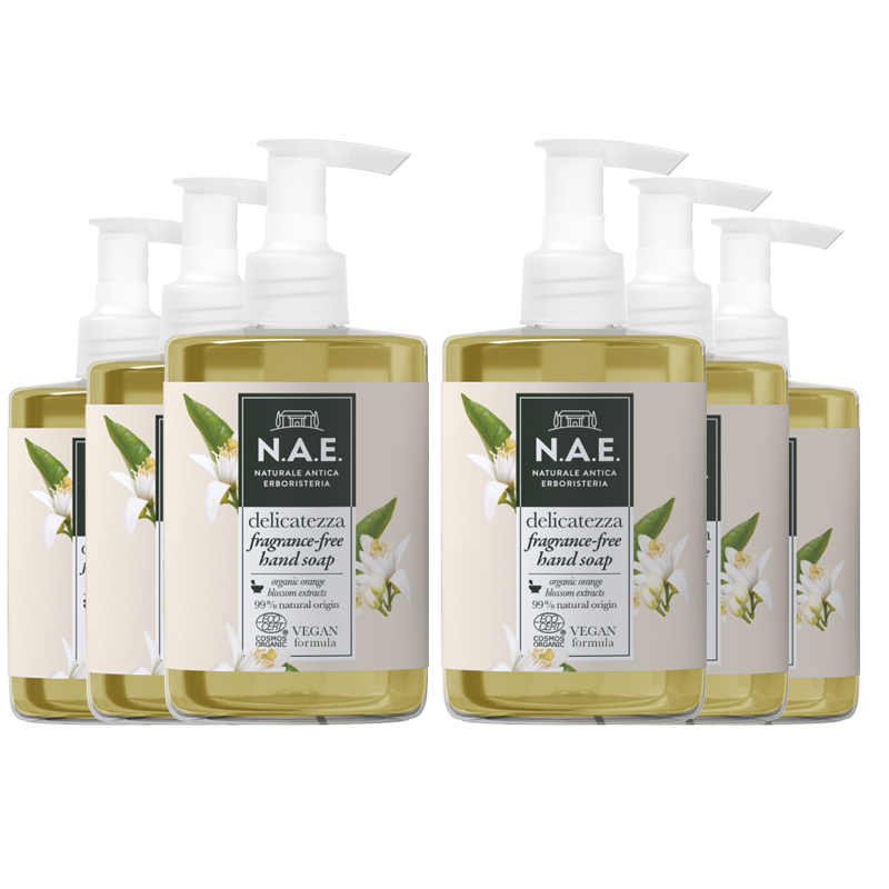 Handtvål Pump Delicatezza Parfymfri 6-pack - 79% rabatt