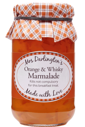 Mrs Darlingtons Apelsinmarmelad med whisky 340g