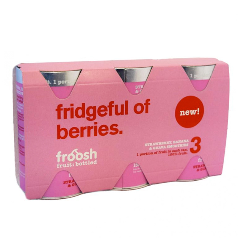 Smoothie Jordgubb, Banan & Guava 3 x 150ml - 28% rabatt
