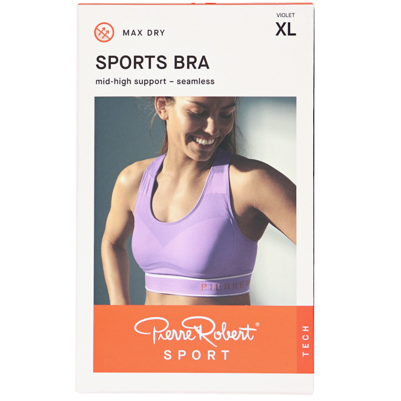 Sport-BH Medium Support Violet Stlk XL - 72% rabatt