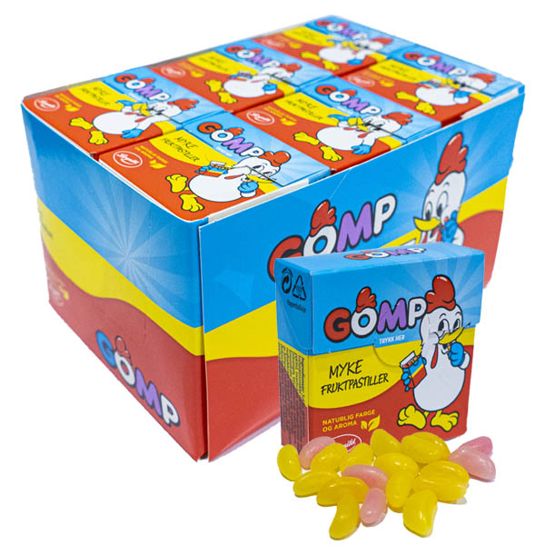 Gomp Fruktpastiller 25g 30-pack