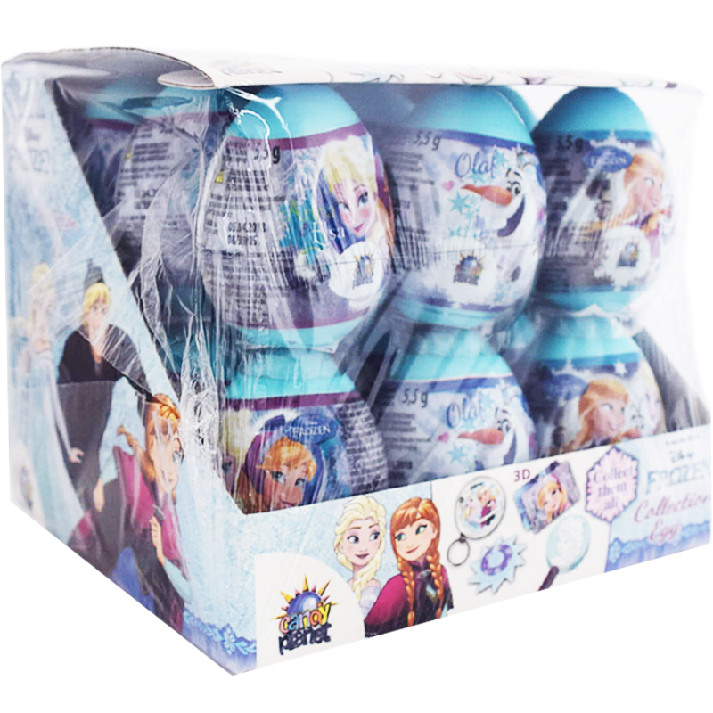 Hel Låda Överraskningsägg "Frozen" 18 x 5,5g - 48% rabatt