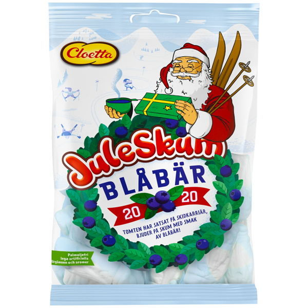 Juleskum Blåbär 100G