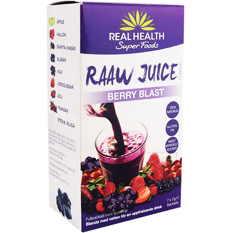 Råjuice "Berry Blast" 7 x 7g - 83% rabatt