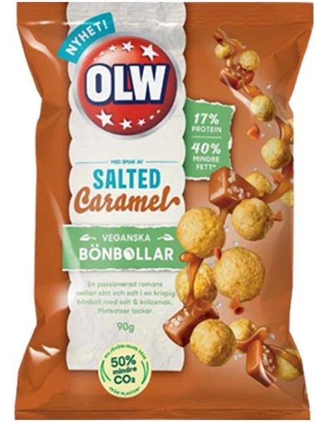 OLW Bönbollar Salted Caramel Vegan 90g