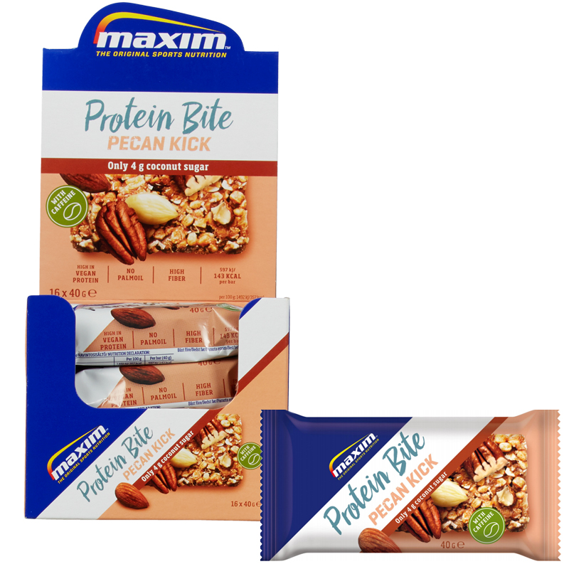 Hel Låda Sportbars "Pecan Kick" 16 x 40g - 62% rabatt