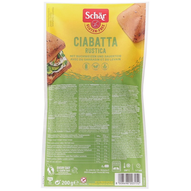 Glutenfritt Bröd Ciabatta - 38% rabatt