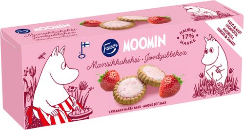 Moomin Kex Jordgubb 125g