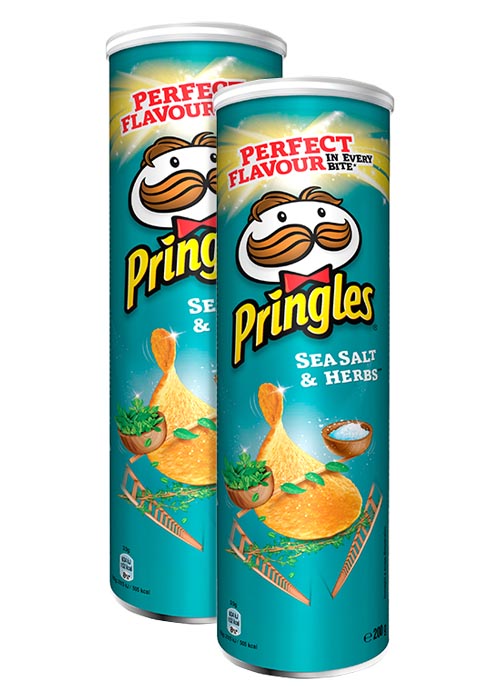 Pringles Sea Salt Herbs 200g x 2 st