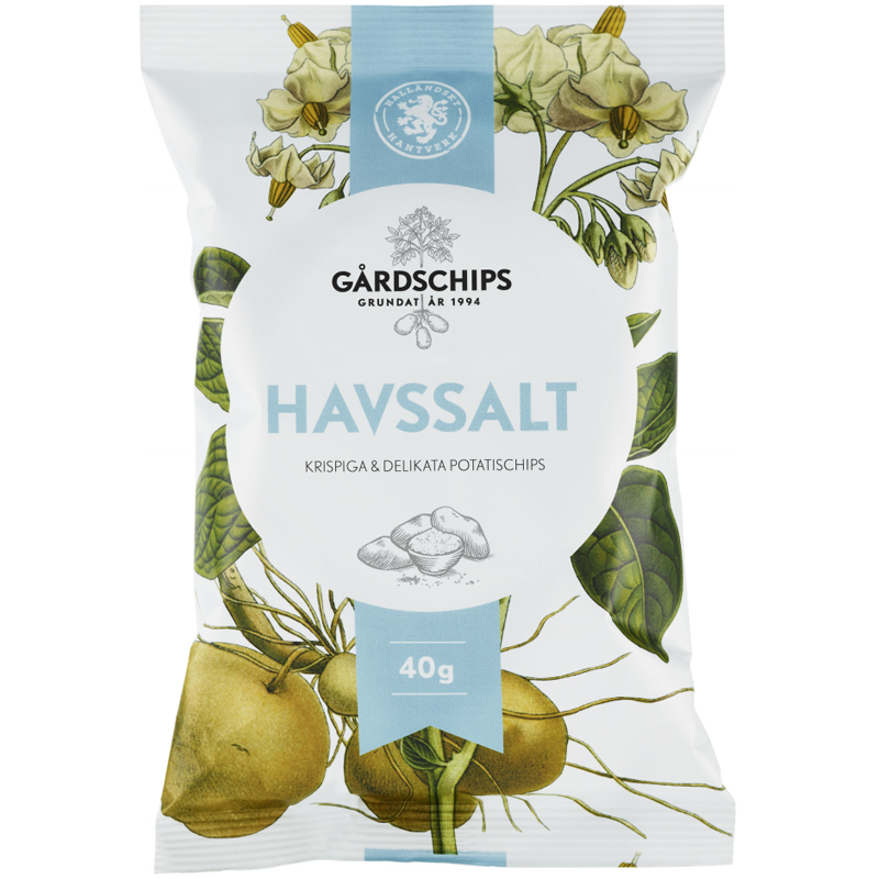 Potatischips Havssalt 40g - 41% rabatt