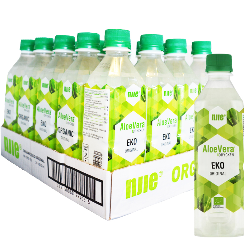 Hel Platta Aloe Vera-dryck "Original" Eko 20 x 50cl - 63% rabatt