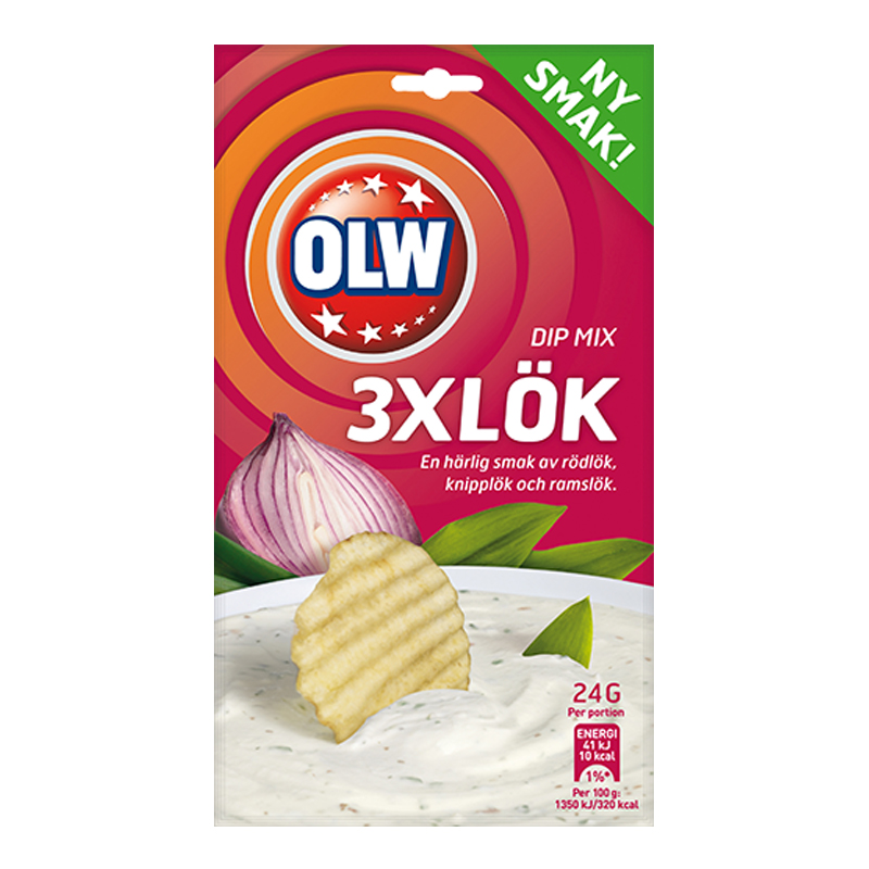 Dipmix "3xLök" 24g - 44% rabatt