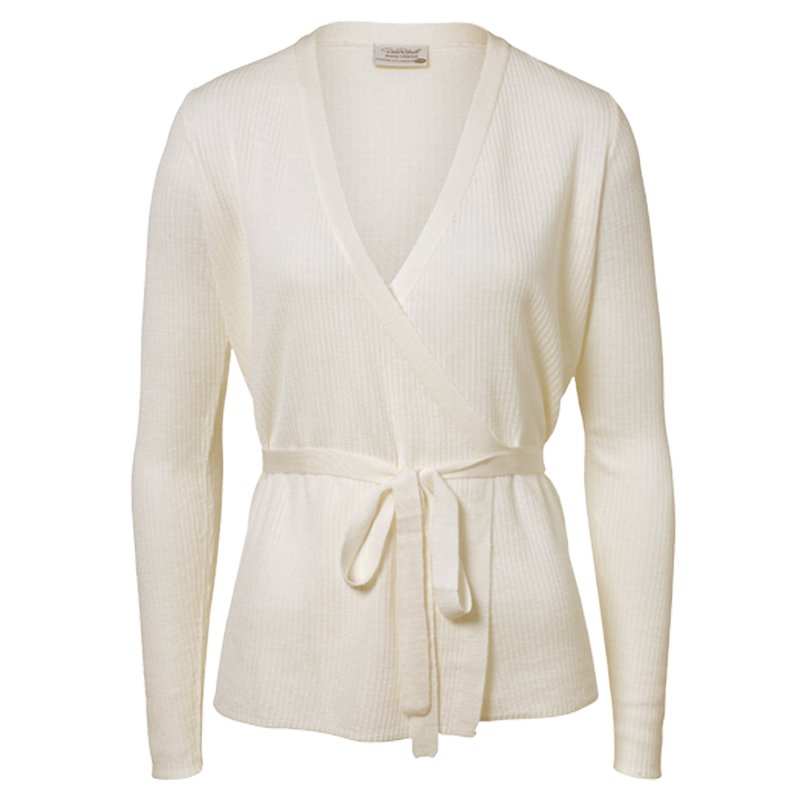 Omlott topp Merinoull Cream Stl S/M - 67% rabatt