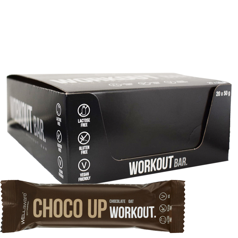 Hel Låda Träningsbar "Choco Up" 20 x 50g - 68% rabatt