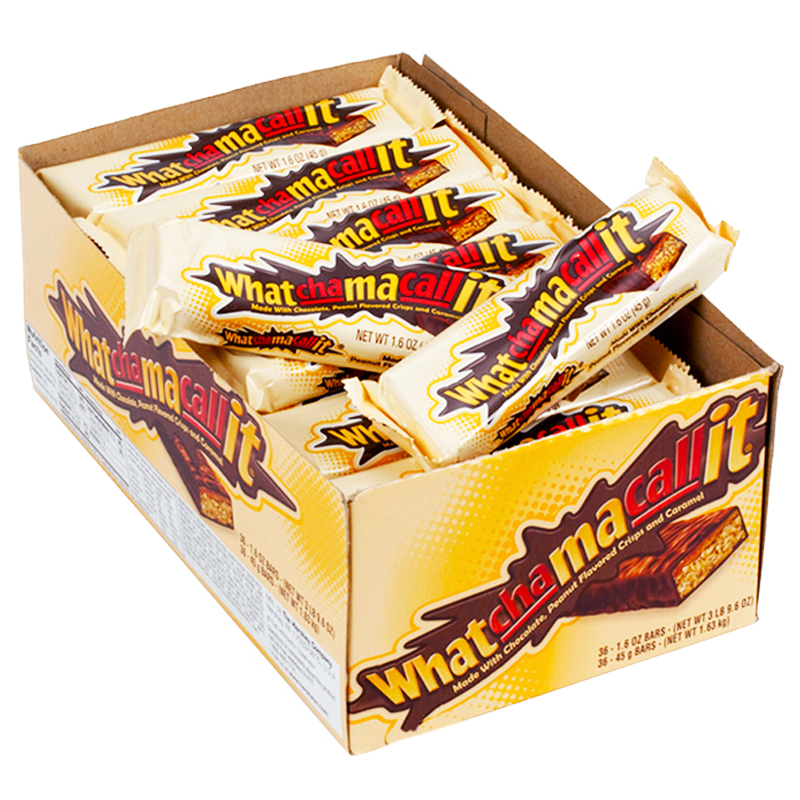 Hel Låda Choklad-, Jordnöt- & Karamellbars 36 x 45g - 91% rabatt