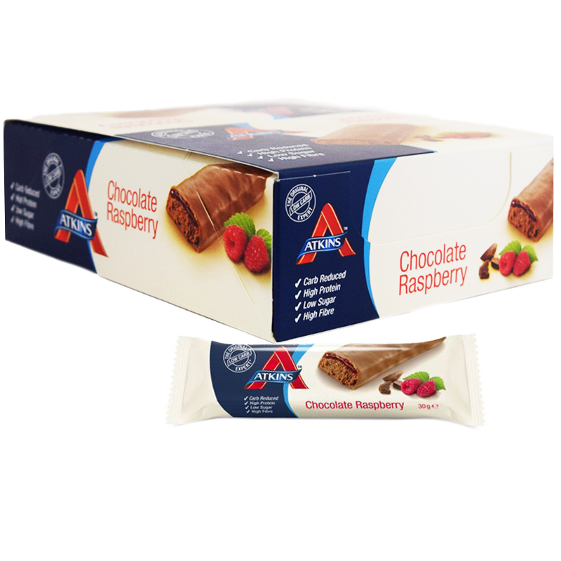 Hel Låda Lågkaloribars "Raspberry & Chocolate" 15 x 30g - 54% rabatt