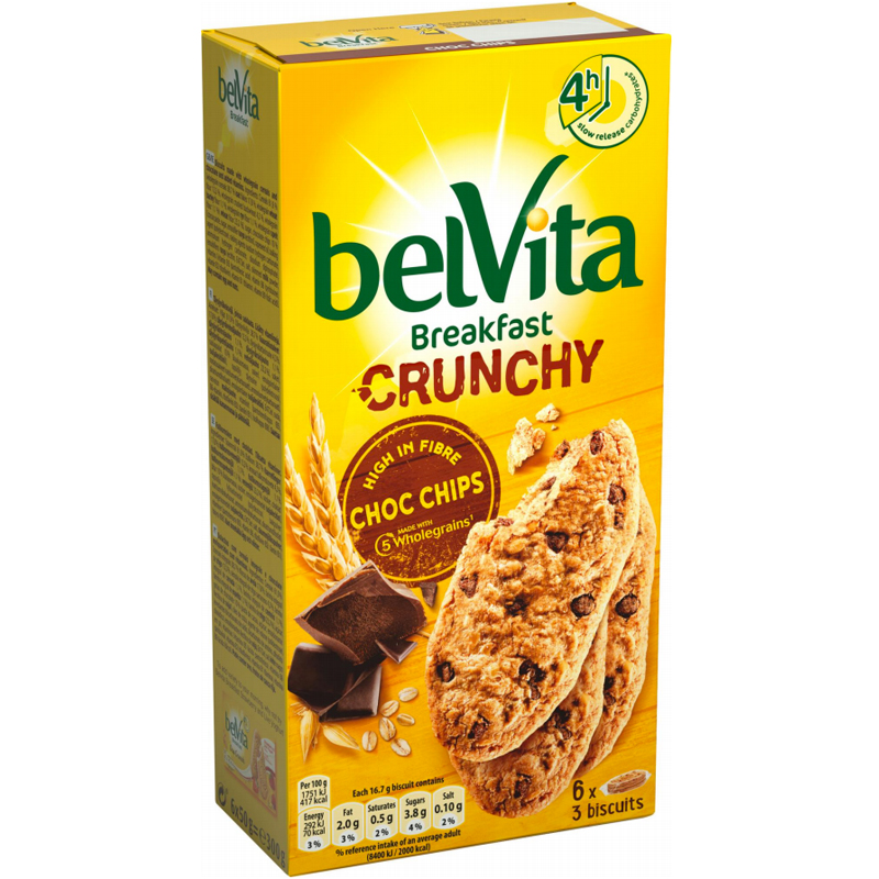 Fullkornskex "Choco Chips" 300g - 50% rabatt