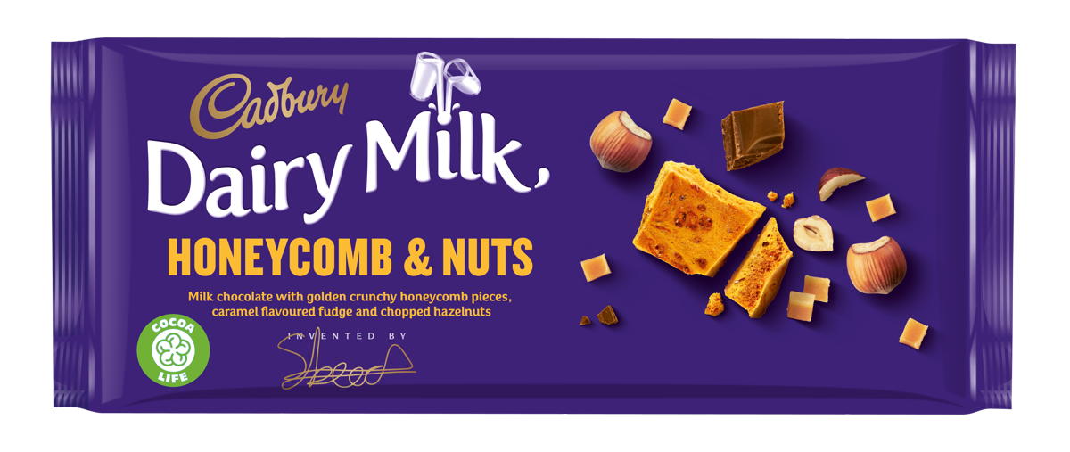 Cadbury Dairy Milk Inventor Crunchy Honeycomb & Nuts 105g