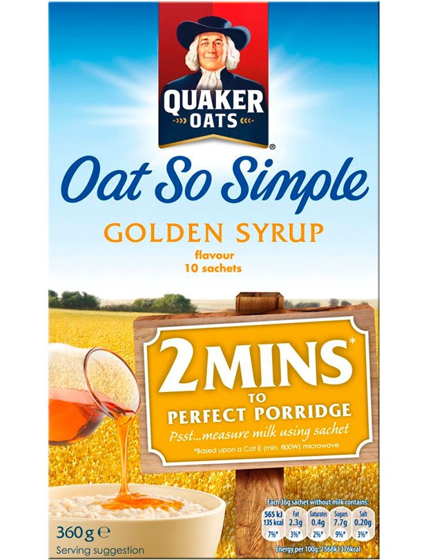 Quaker Oats So Simple Golden Syrup 360g