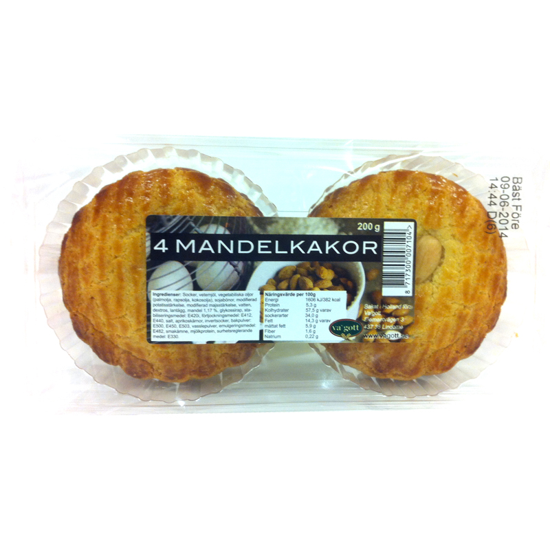4 mandelkakor - 33% rabatt