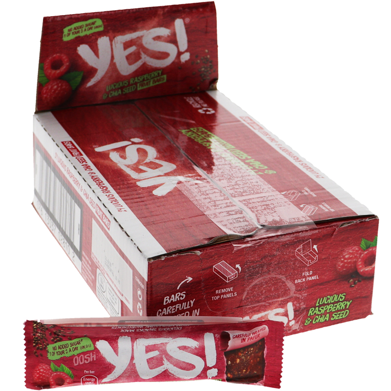 Fruktbars Hallon & Chiafrön 24-pack - 68% rabatt