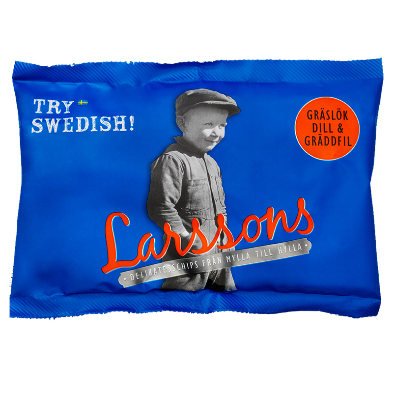 Delikatesschips "Dill, Gräslök & Gräddfil" 45g - 60% rabatt