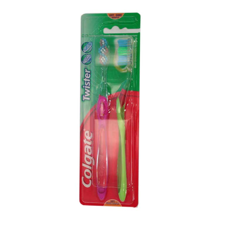 Tandborste 2-pack Colgate Twister - 50% rabatt