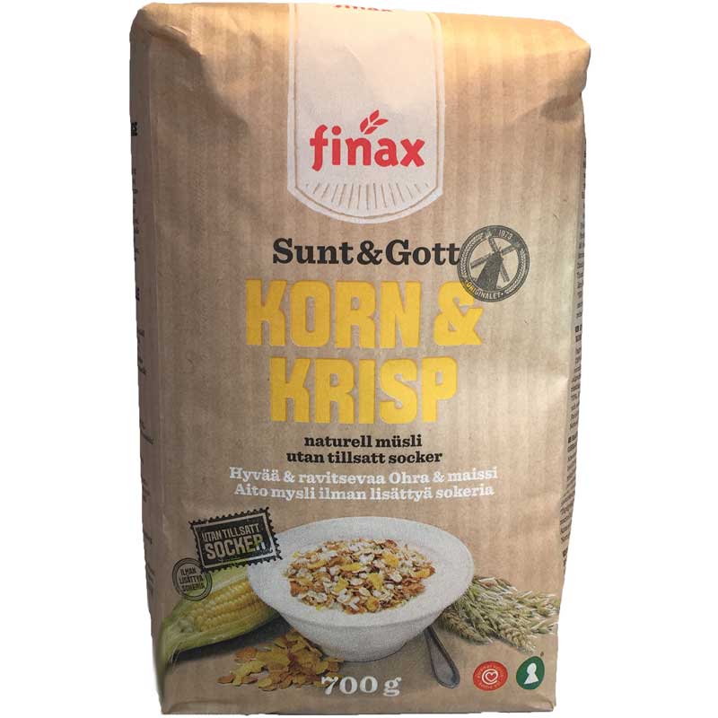 Müsli korn & krisp - 60% rabatt