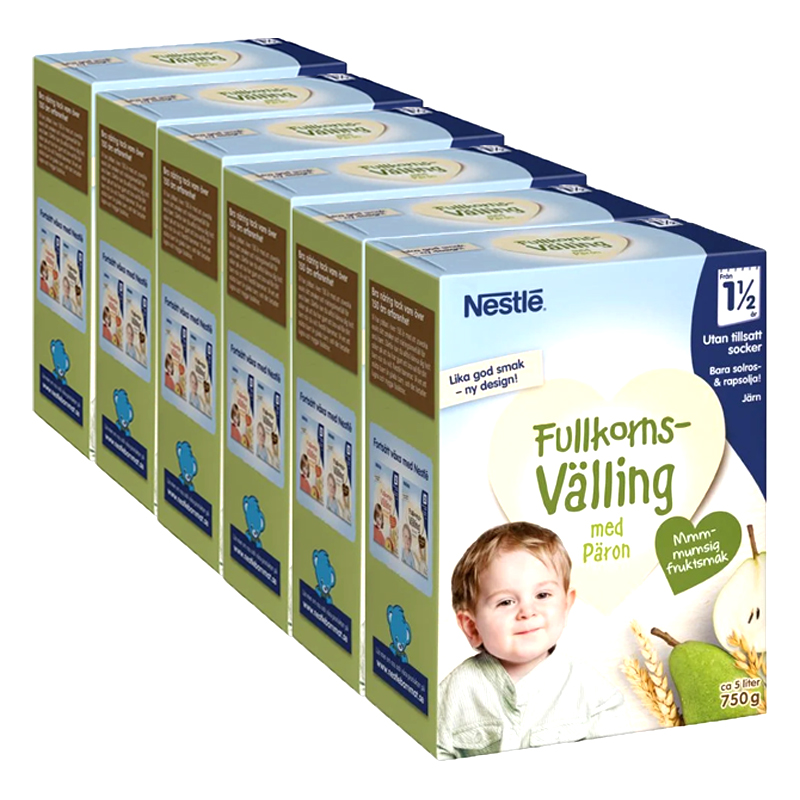 Fullkornsvälling Päronsmak 6-pack - 71% rabatt
