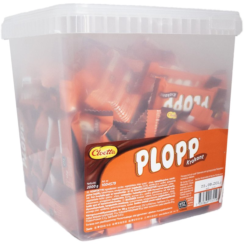 Hel Låda Plopp "Krokant" 2kg - 73% rabatt