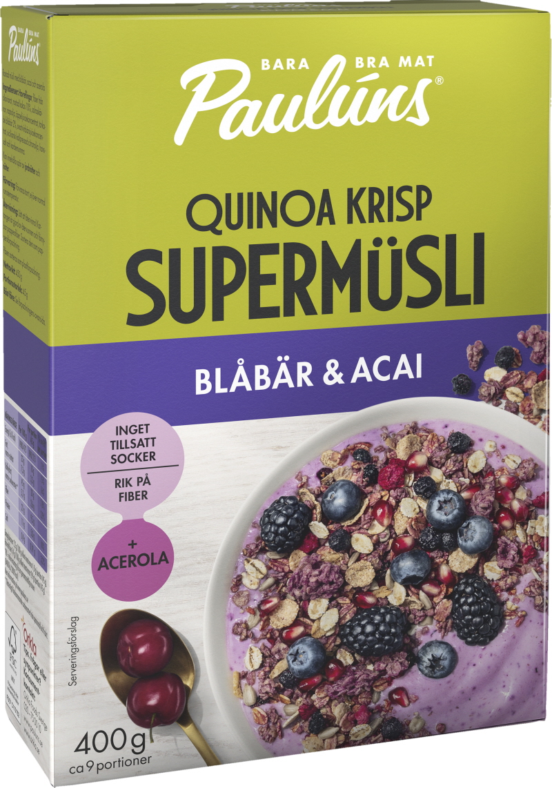 Müsli Blåbär & Acai - 25% rabatt
