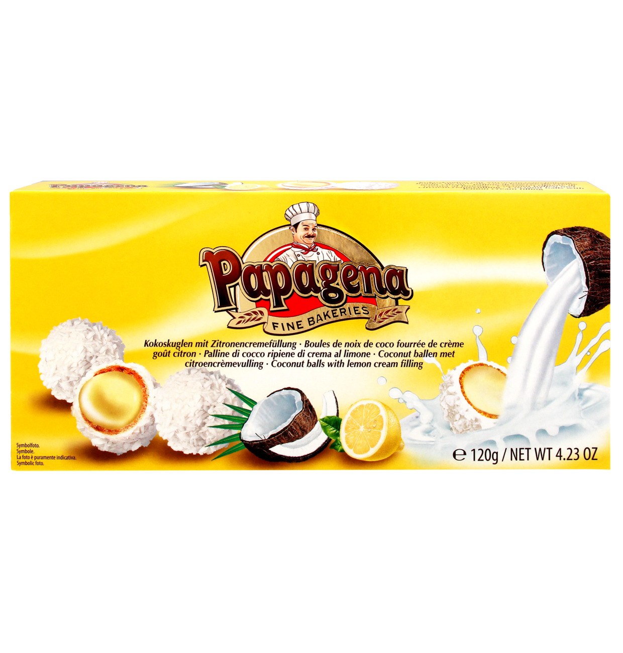 Papagena rånbollar med citronfyllning 120g