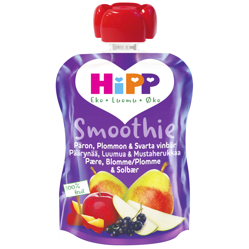 Eko Barnmat Smoothie Päron, Plommon & Svarta Vinbär 90g - 16% rabatt