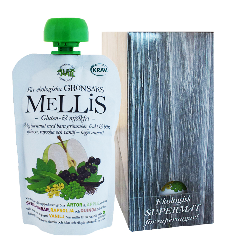 Eko Hel Låda Barnmat "Mellis" 6 x 100g - 71% rabatt