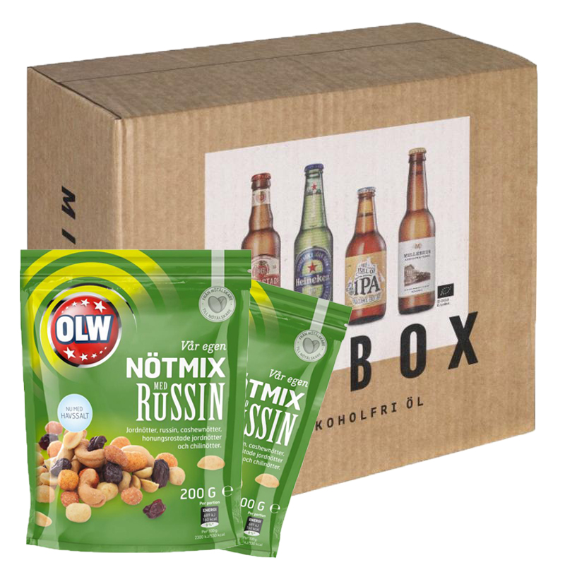 Nötmix & alkoholfri-öl paket - 25% rabatt