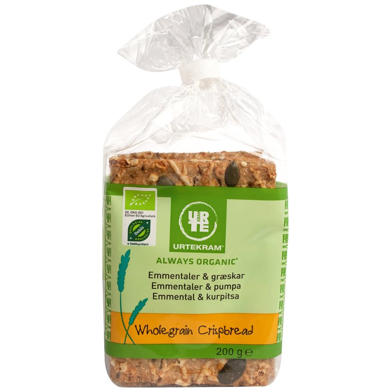 Eko Knäckebröd "Emmentaler & Pumpa" 200g - 36% rabatt