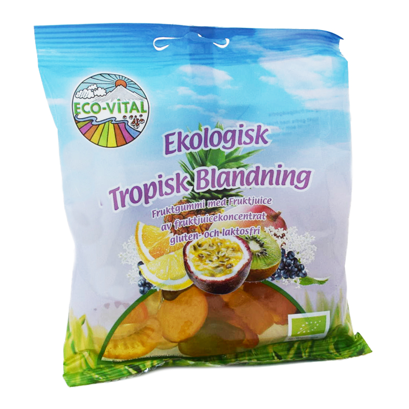 Eko Godisblandning Tropiska Frukter 90g - 80% rabatt
